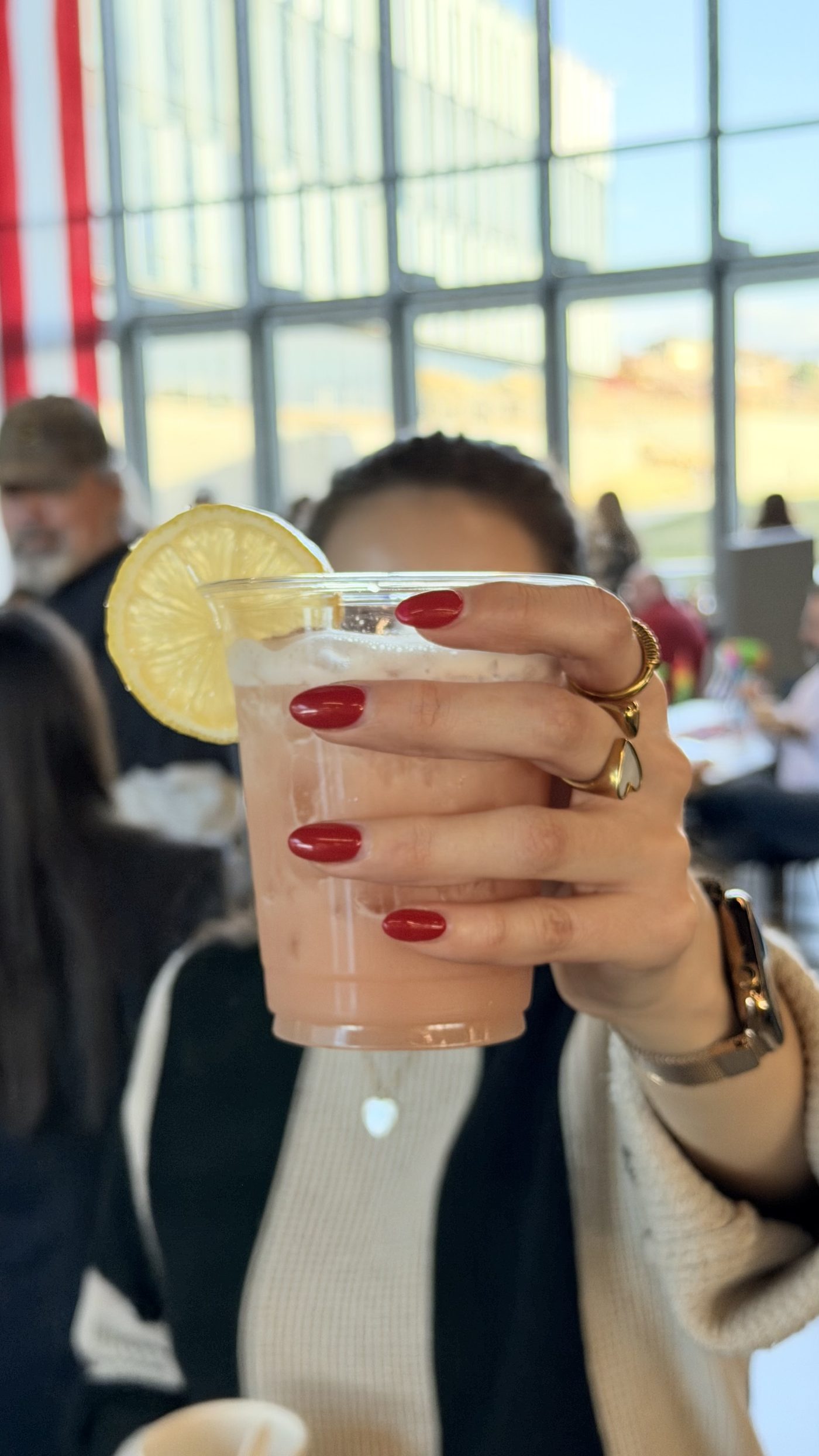 Guest enjoying a handcrafted Lake Salt cocktail
